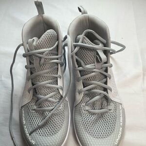 Under Armour Gray High-Top Sneakers.  Preowned excellent condition